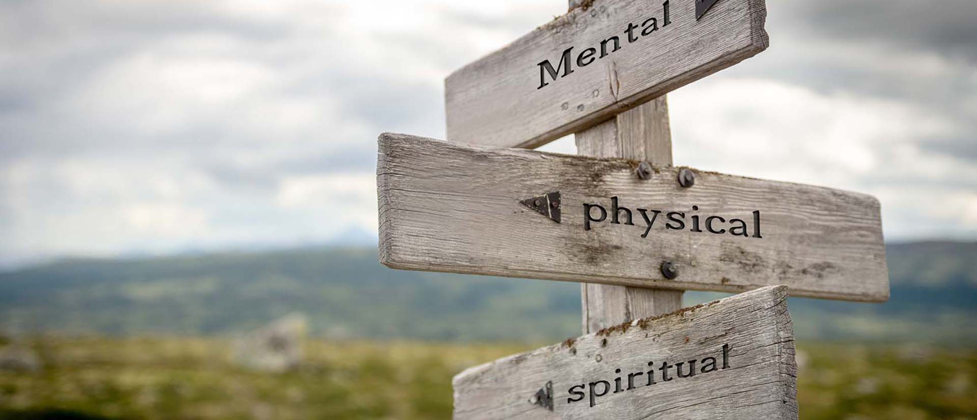 Spiritual direction road sign
